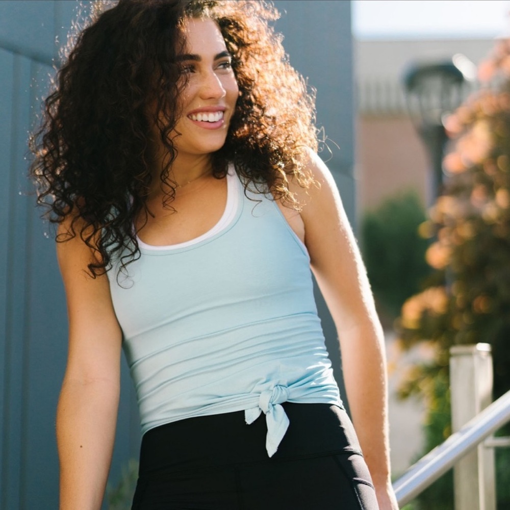 ZYIA Sky Knot Just a Cute Tank